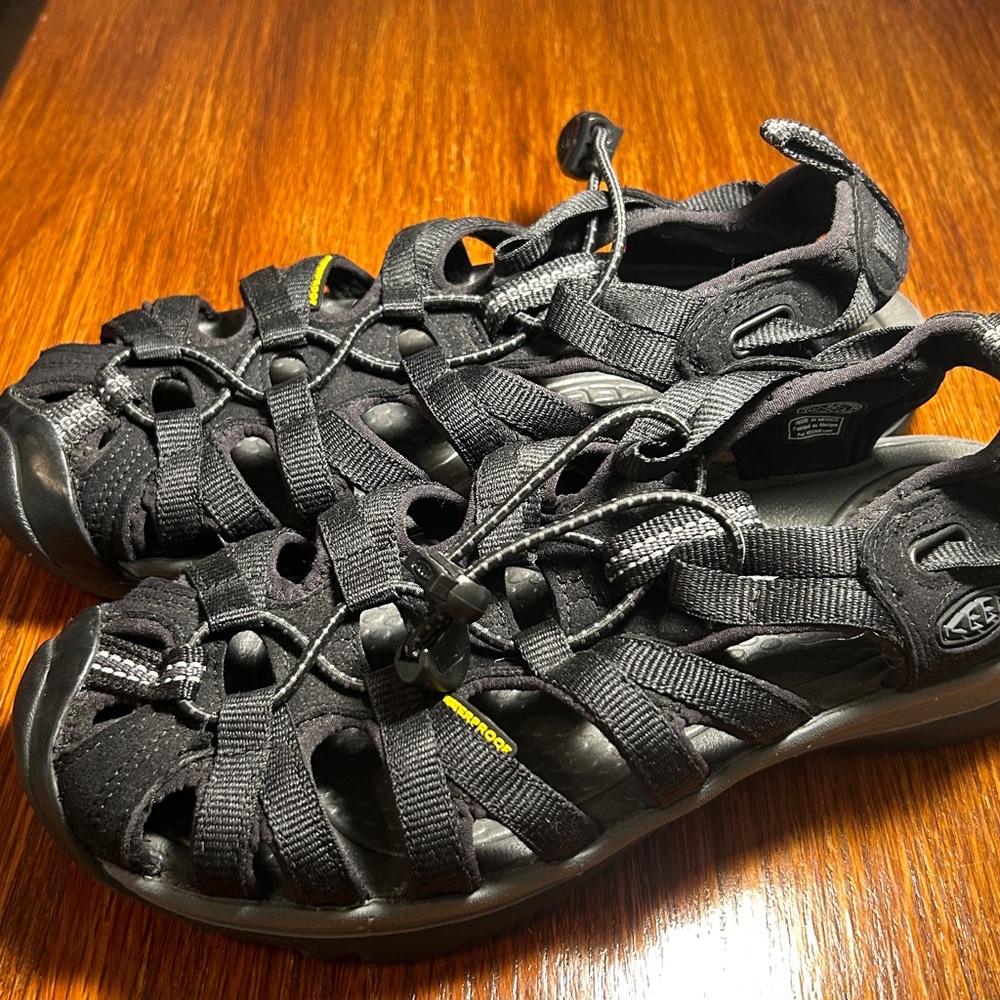 NWOT Keen Womens Whisper Closed Toe Sport Black/Grey Sandal. Size6.5 - Picture 5 of 11